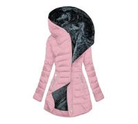 Briskorry Women's Winter Jacket, Warm Lined, Down Jacket, Women's Winter, Outdoor Jacket, Warm with Hood, Wind Jacket, Long Sleeves, Zip, Puffer Coat, Casual, Plus Sizes, Cycling Jacket, Elegant