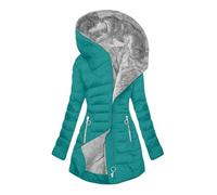 Briskorry Women's Winter Jacket, Warm Lined, Down Jacket, Women's Winter, Outdoor Jacket, Warm with Hood, Wind Jacket, Long Sleeves, Zip, Puffer Coat, Casual, Plus Sizes, Cycling Jacket, Elegant
