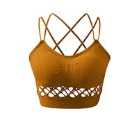 Briskorry Workout Tank Tops for Women Sexy Crop Top with Hood Slim Cropped Hoodie Fitness Sports Hoodie Crop Tops Sleeveless Vest Sportswear, Z 0722 Orange, One Size