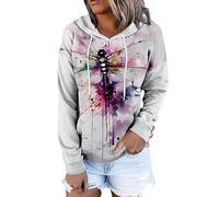 Briskorry Y2K Women's Hoodie, Pink Hooded Long Sleeve Cap, Hooded Hoodie, Loose Casual Sweatshirts, Fashion Print Sweat Jacket, Cuddly Sports Long Sleeve Shirt, Halloween