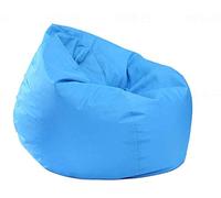 BriskyM Waterproof Bean Bag Chair, Large Storage, Oxford Chair Cover, Soft Indoor & Outdoor, Zipper, No Filling, Great for Gaming & Garden, Sky Blue, 60 X 65cm / 25.59 X 29.53''