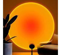 Brislut Sunset Projection LED Light, Modern Floor Stand Night Light for Living Room Bedroom Decor (Sunset Red)