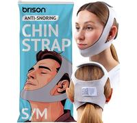 Brison Anti Snoring Chin Strap - Adjustable Snore Stopping Device Face Mask Bandage Keeping Mouth Closed - Mouth Nasal Breathing Women Men S/M