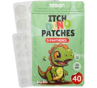 Brison Bug Bite Itch Patches - 40 Counts Insect Mosquito Stickers Natural D-Panthenol Formula Indoor Camping Essentials for Kids Adults