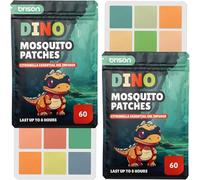 Brison Mosquito Patches - Natural Anti-Mosquito Stickers Citronella Essential Oil Infused for Kids & Adults - 120pcs Patches (Color)