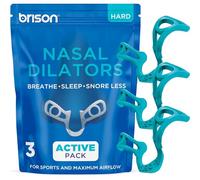 Brison Nasal Dilators - 3 Pack - Anti Snoring Nose Vents Opener for Better Breathing and Adults for Sleep and Activity Improves Airflow - Hard