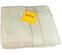 Brista Premium Soft Microfiber Towel Set ~ 550 GSM Luxury Bath Towels 100% Ring-spun ~ 100% Cotton Hand Towel Sets for Bathroom, Spa, Beach, Gym Washroom Accessory (Beige, 1 Bath & 1 Hand Towel)
