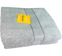 Brista Premium Soft Microfiber Towel Set ~ 550 GSM Luxury Bath Towels 100% Ring-spun ~ 100% Cotton Hand Towel Sets for Bathroom, Spa, Beach, Gym Washroom Accessory (Grey, 1 Bath & 1 Hand Towel)