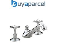 Bristan 1901 3HBAS CD Chrome 3 Hole Basin Mixer Tap + Waste + Fixings