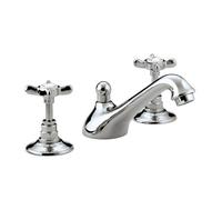 Bristan 1901 3Hbas Cd Chrome 3 Hole Basin Mixer Tap + Waste + Fixings