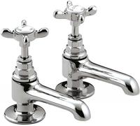 Bristan 1901 Bathroom Basin Sink Pillar Taps Chrome Traditional N 1/2 C Cd