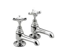 Bristan 1901 Bathroom Basin Sink Pillar Taps Chrome Traditional N 1/2 C Cd