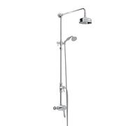 Bristan N2 SQSHXDIV C Exp Seq Chrome + RR 1901 Exposed Sequential Valve with Rigid Riser, Shower w/Kit