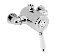 Bristan 1901 Exposed Sequential Top Outlet Shower Valve Only | Chrome | Brass | 158mm x 140mm x 140mm