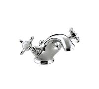 Bristan 1901 Mono Basin Mixer Tap with Ceramic Disc Valves | Chrome | Brass | 200mm x 110mm
