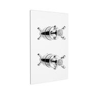 Bristan 1901 Recessed Thermostatic Dual Control Shower Valve | Chrome | Brass | 165mm x 255mm x 125mm