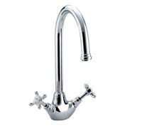 Bristan 1901 Snk Ef Chrome Easyfit Sink Mixer Tap Chrome + Easy Fit Base Fixings