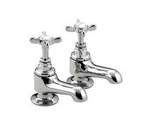 Bristan 1901 Traditional Bathroom Taps, Chrome Pillar Bath taps | N 3/4 C CD, Traditional design, Matching showers and bathroom sink taps available, Lifetime Cover