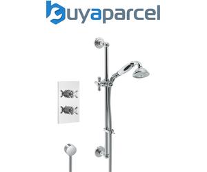 Bristan 1901 Traditional Concealed Recessed Thermostatic Mixer Shower + Riser