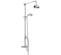 Bristan 1901 Traditional Exposed Sequential Dual Outlet Mixer Shower Pack - Chrome