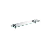 Bristan 1901 Wall Mounted Glass Vanity Shelf | Chrome | 550mm