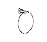 Bristan 1901 Wall Mounted Towel Ring | Chrome | Mild Steel | 210mm x 210mm x 73mm