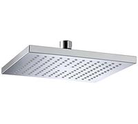 Bristan 200mm ABS Square Fixed Shower Head,Large Rain Rainfall Shower Head, Chrome - FHC ABSQ01 C