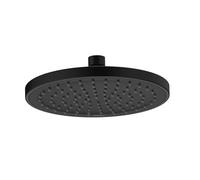 Bristan 200mm Round Fixed Rainfall Shower Head, Easy Clean Nozzles, Black Finish