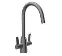 Bristan Acorn Gun Metal Easyfit Kitchen Sink Mixer Tap + Easy Fit Base