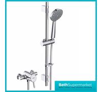 Bristan Acute2 Thermostatic Exposed Shower Valve with Riser Kit - Chrome