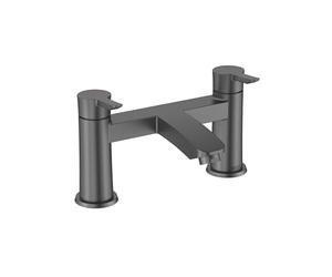 Bristan Apelo Bath Filler Tap with Ceramic Disc Valves, Deck Mounted, Gun Metal Grey Finish