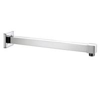 Bristan Chrome Square Shower Wall Arm | Silver | Metal | 330mm