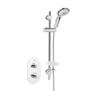 Bristan Artisan Recessed Thermostatic Dual Control Shower Valve with Kit | Chrome | Brass | 165mm x 650mm x 120mm