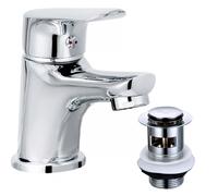 Bristan Aster Chrome Basin Mixer Lever Action Tap + Fixings + Waste Ast Bas C