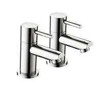 Bristan Blitz Basin Taps Chrome Basin Pillar Taps Pair 1/2" Tap