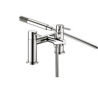 Bristan Blitz Deck Mounted Bath Shower Mixer Tap + Hose + Shower Head Chrome