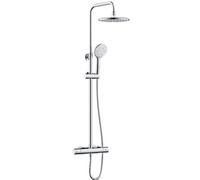 Bristan Buzz Chrome Effect Rear Fed Thermostatic Mixer Shower With 2 Heads & 1.5M Hose Length