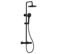Bristan BUZ SHXDIVCTFF BLK Buzz Adjustable Rigid Riser Diverter Bar Shower Black