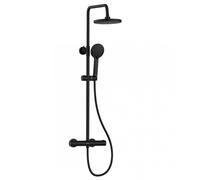 Bristan BUZ SHXDIVCTFF BLK Buzz Adjustable Rigid Riser Diverter Bar Shower Black