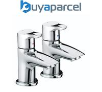 Bristan CAP 1/2 C Capri Basin Pillar Taps Chrome Basin Pillar Taps Pair 1/2" Tap