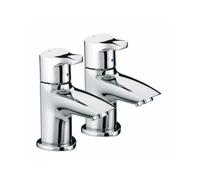 Bristan Capri Basin Pillar Taps | Chrome | Brass | 52mm x 110mm