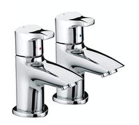 Bristan Capri Bathroom Taps, Chrome Pillar Basin taps | CAP 1/2 C, Modern design, Bathroom sink taps, Matching shower and bath taps available, Lifetime Cover