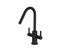 Bristan CSH EFSNK BLK Cashew Easyfit Monobloc Sink Mixer Black Twin Lever Mono