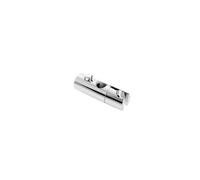 Bristan Casino Slider Bracket with Push Button | Chrome | Plastic | 125mm x 40mm x 40mm