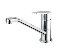 Bristan Cinnamon Low Spout Kitchen Tap , Chrome, CNN EFSNK C | Classic Design, Swivel spout, Top fix EasyFit installation, Single lever operation, Kitchen mixer tap, Lifetime Cover