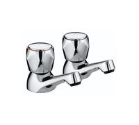 Bristan Club Basin Taps, Chrome