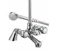 Bristan Club Pbsm Deck Mounted Bath Shower Mixer Tap + Hose + Shower Head