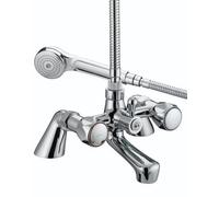 Bristan Club Pbsm Deck Mounted Bath Shower Mixer Tap + Hose + Shower Head