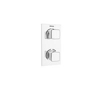 Bristan COB SHCDIV C Cobalt Recessed Thermostatic Dual Control Shower Valve with Integral Diverter, Chrome