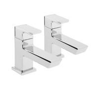 Bristan COB 1/2 C Cobalt Basin Pillar Taps, Chrome